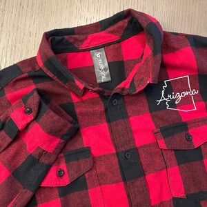 Burnside Red and Black Checkered Shirt